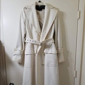 BCBG Maxazria Winter White Wool Coat